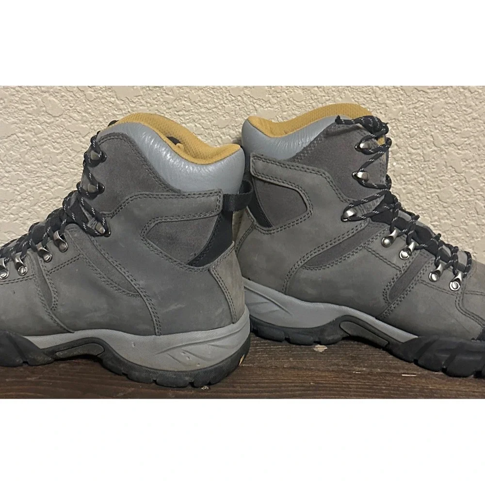 Cabelas Dry-Plus Hiking Boots Mens 10 D Grey Suede Waterproof 83-0952 Rucking